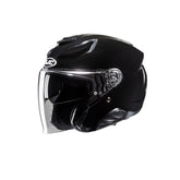 HJC F31 Moto deportiva Casco abierto metal negro