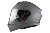 Capacete de moto MT Genesis SV Solid A1, acabamento em titânio mate. – Maximomoto ES