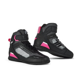 SEVENTY SD-BR2 VELOCE Botas De Moto Unisex De Verano Negro/Rosa/Blanco - BOTAS
