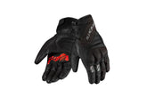 SEVENTY SD-T55 ATAK Guantes De Motociclismo Para Hombre Negro/Rojo - GUANTES