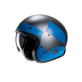 HJC V30 EQUINOX MC2SF Casco Jet Moto Opaco Urbano Gris Mate Azul – Maximomoto ES