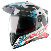 AXOR X-CROSS D/V X1 CASCO BLANCO ROJO AZUL – Maximomoto ES