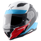 AXOR HUNTER TURBO CASCO ONTEGRAL DE MOTOCICLETA BLANCO-ROJO