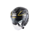 GIVI X29 Casco Jet Para Scooter De Carbono BR Dorado