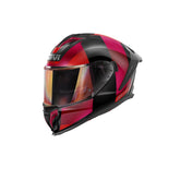 GIVI 50.3 VISION Casco Integral Para Moto Negro Burdeos Rojo