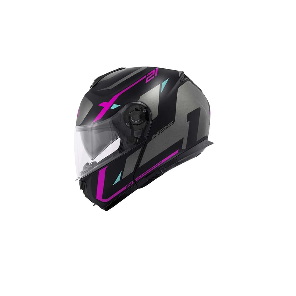 GIVI Mod modular para motocicleta Casco integral negro morado