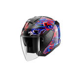 CAPACETE SHARK SKWAL JET PRANZ TURISMO URBANO PRETO AZUL VERMELHO – Maximomoto ES