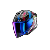 SHARK SKWAL i3 JET Hellcat CASCO NEGRO MATE CROMADO AZUL – Maximomoto ES