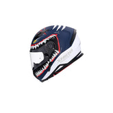 SHIRO CASCO HUNTER SHARK DARK BLUE MATE