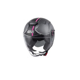 GIVI H125F THTP MOTO JET CASCOS TITANIO ROSA