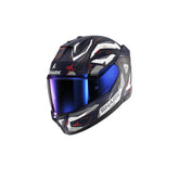 SHARK SKWAL i3 LINIK Mat Integral Casco Azul Blanco Rojo