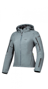 IXON BURNING Mujer Textil Motocicleta Chaqueta Táctica Verde