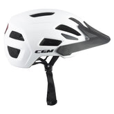 CGM 890A Sentiero Mono Urbano Ciclista Casco Bianco opaco
