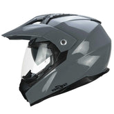 CGM 666A TWIN Mono Casco de Moto Todoterreno Aventura Gris - CASCO