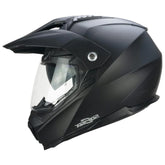 CGM 666A TWIN Mono Todoterreno Aventura Moto Casco Negro Mate