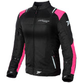 SEVENTY DEGREES SD-JR54 CHAQUETA DE MOTO VERANO MUJER NEGRO ROSA – Maximomoto ES