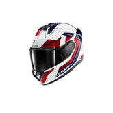 SHARK SKWAL i3 RHAD Integral Casco Blanco Cromado Rojo