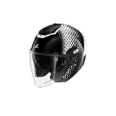SHARK Rs Jet Stride Negro Blanco Casco – Maximomoto ES