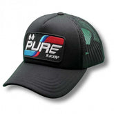 PURERACER FLAG LOGO BLACK CAP – Maximomoto ES