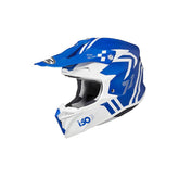 HJC i50 Hex Blanco Azul casco de motocross