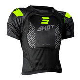 SHOT GILET TROOPER Chest Protector Negro/Amarillo Fluorescente