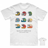 CAMISETA PURERACER HELMET COLLECTION WHITE