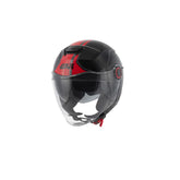 GIVI H125F THBR MOTO JET CASCOS NEGRO ROJO