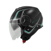 Casque intégral de moto Kappa KV37R EVO avec graphismes transparents, noir mat – Maximomoto ES