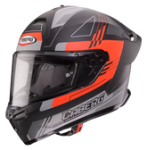 CABERG ROXTER COLT CASCO INTEGRAL MATT BLACK/RED FLUO/GREY – Maximomoto ES