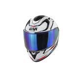 GIVI 50.8 MACH1 Moto Integral Deportivo Casco Blanco Negro Rojo – Maximomoto ES