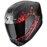 SCORPION CASCOS EXO-391 WOLF NEGRO MATE PLATA ROJO – Maximomoto ES