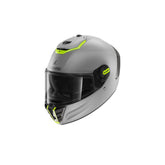 shark spartan rs blank integral casco de moto mat plata amarillo