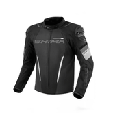 SHIMA SOLID 2.0 CHAQUETA TEXTIL DE MOTO HOMBRE NEGRO BLANCO