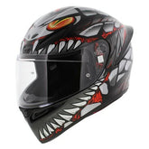 AGV K1 S LYZARD FULL FACE MOTORCYCLE HELMET MATTE BLACK GREY RED – Maximomoto ES