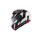 GIVI X.21 Motocicleta Voltear Hacia Arriba Casco Rojo Blanco Negro
