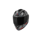 GIVI 50.8 MACH1 Moto Integral Dama Casco Negro Mate Gris Rojo