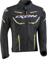 IXON STRIKER AIR WP Moto Textil Hombre Chaqueta Negro Amarillo Brillante Blanco – Maximomoto ES