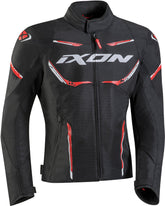 IXON STRIKER AIR WP Moto Textil Hombre Chaqueta Negro Rojo Blanco – Maximomoto ES