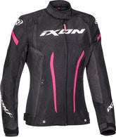 IXON STRIKER ROADSTER Textil Mujer Moto Chaqueta Antracita Negro Fushia