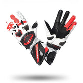 Guanti SPYKE Tech Pro Racing Uomo Bianco/Nero/Rosso