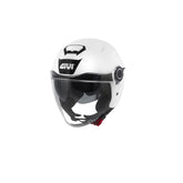 GIVI H125B B910 MOTO JET CASCOS PIENO LÚCIDO BLANCO