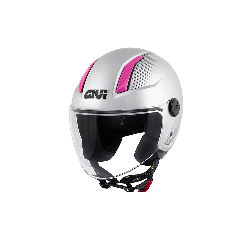 demi jet motorcycle helmet GIVI DEMI-JET HELMETS H117B MAT SILVER
