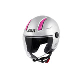 GIVI CASCOS DEMI-JET H117B MAT SILVER - G779