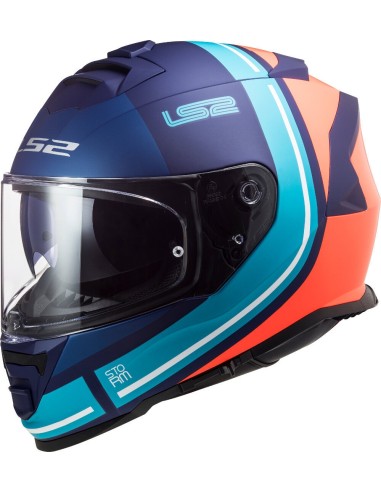 LS2 FF800 STORM SLANT MATT BLUE FL.ORANGE