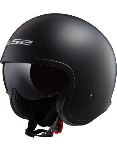 LS2 OF599 spitfire single mono matt Black open face Scooter motorbike helmet