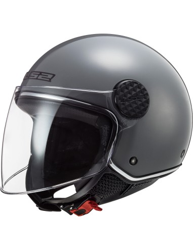 LS2 OF558 Sphere-Lux casco moto aperto Jet grigio nardo