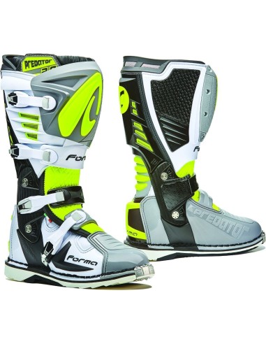 FORMA- BOTAS PREDATOR 2.0 GREY/WHITE/YELLOW FLUO