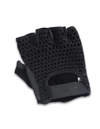 PUSH - Crochet Cycling Gloves  Black