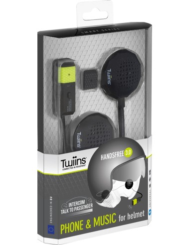 Sistema de comunicación Bluetooth Twiins para su casco de moto.