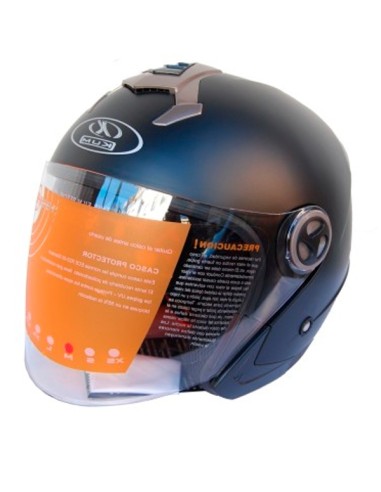 KUM-Casco Jet K-623 Negro/Mate